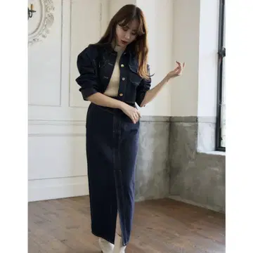 herlipto Milano Cropped Denim Jacket M