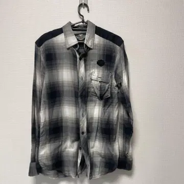 Harley-Davidson 체크 무늬 긴팔 셔츠