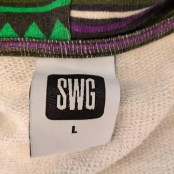 swagger 기하학 패턴 후드티 L 사이즈