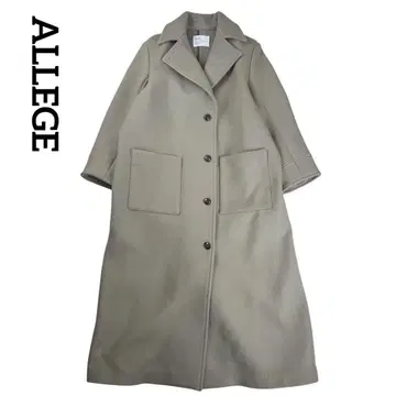 ALLEGE 알레지 울 체스터 코트 롱 기장