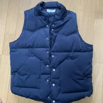 AZUL by moussy 블랙 다운 베스트