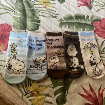 PEANUTS 양말 여성용 23~25cm 피넛 스누피