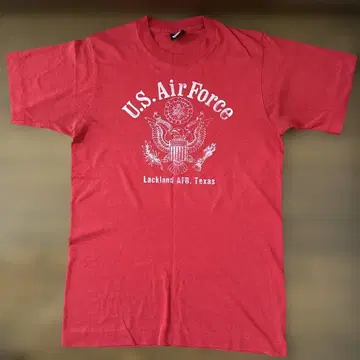 레어 U.S. Air Force 레드 T셔츠 90s 빈티지
