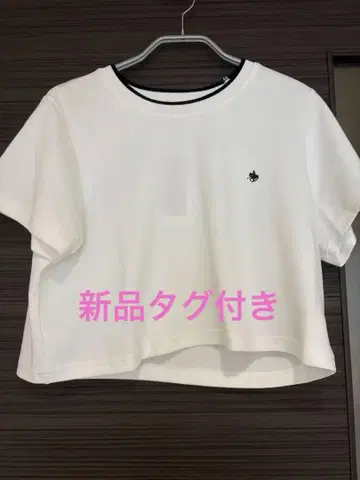 rirandture POLO BCS 콜라보 화이트 크롭 T셔츠 새상품