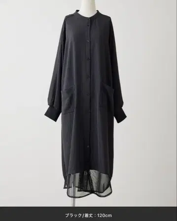 이아파피요네 밑단 시어 스트라이프 원피스 SUM1 STYLE
