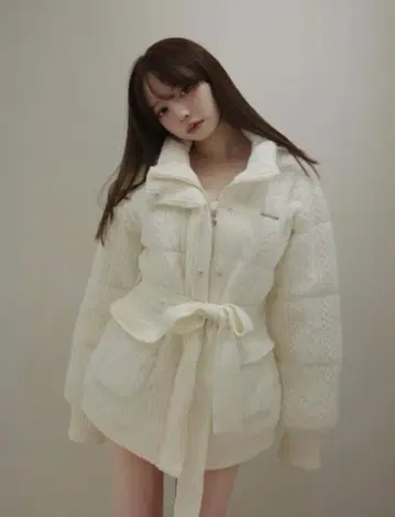 ANDMARY Mary quilting knit shape jacket