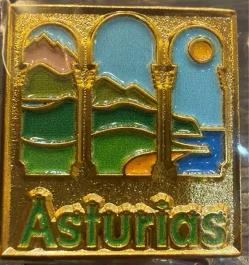 오사카 만박 스페인 파빌리온 Asturias 핀 배지 2개 세트