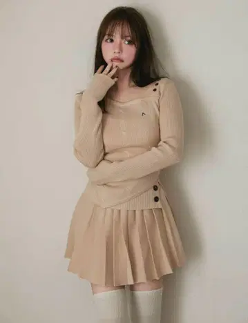 Jody pleats knit set up