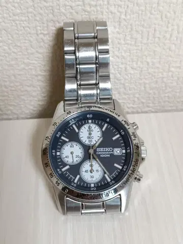 SEIKO 크로노그래프 손목시계 100m 방수