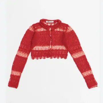 PRANK PROJECT 모헤어 레이스 크롭 가디건