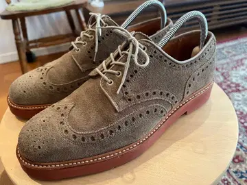 [ 새상품급 ] CROCKETT&JONES 스웨이드 브로그 UK6 1/2