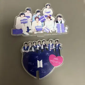 BTS 아크릴 스탠드 & 하트형 후치코