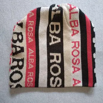ALBA ROSA 로고 로고 니트 모자 초레어 당시 물건 헤이세이 갸루