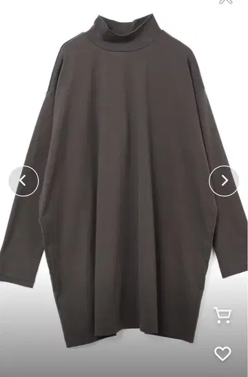 mizuiro ind 하이넥 와이드 튜닉