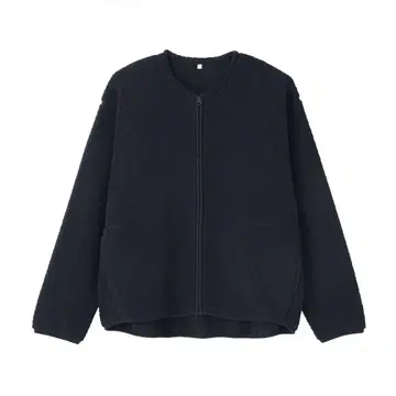 MUJI 무인양품 블랙 보아 플리스 자켓 L 미사용