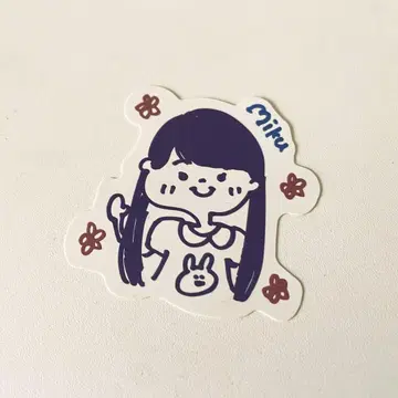 이치노세 미쿠 노기자카 카페 스티커