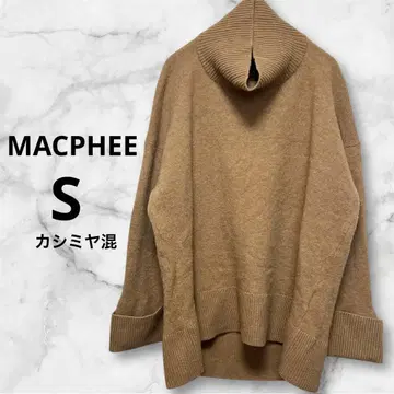 MACPHEE 맥피 S 하이넥 니트 오버 사이즈 카멜