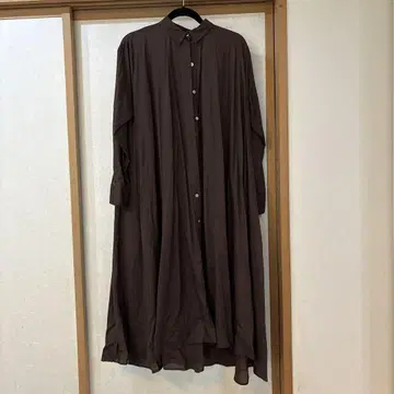 새상품급 mizuiro ind 브라운 긴팔 셔츠 원피스
