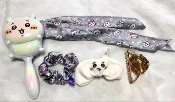 치이카와 헤어 케어 세트 브러쉬 스크런치 스카프 천사와 악마