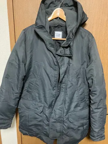 GAP 후드 부착 다운 자켓 다크 그레이