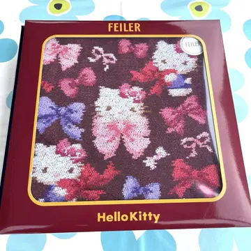 [ 새상품, 미사용 ] FEILER Hello Kitty 손수건 키티