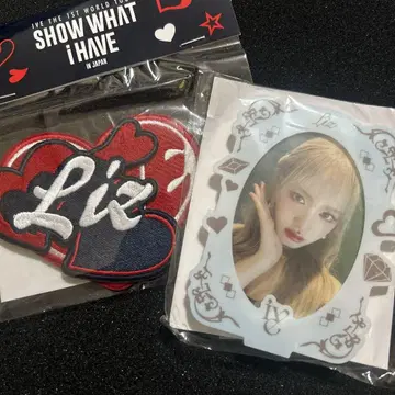 IVE 도쿄돔 공연 굿즈 IVE 리즈 트레이딩 카드 스탠드 와펜 세트