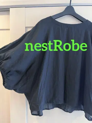 nestRobe 네스트로브 블라우스 린넨 블랙 린넨