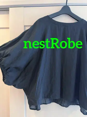 nestRobe 네스트로브 블라우스 린넨 블랙 린넨