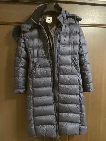 SNOWMAN 롱 다운 코트 네이비 XS
