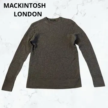 MACKINTOSH LONDON 울 니트 스웨터 그레이 M