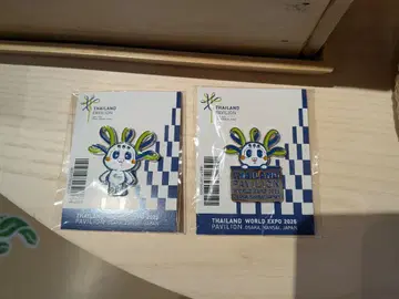 태국 파빌리온 핀 배지 2개 세트