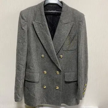 코지 와타나베 스틸 빈티지 울 더블 자켓 블레이저