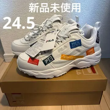 새상품 FILA 휠라 스니커즈 신발 디스트레이서 패치 24.5cm