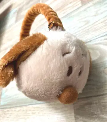 스누피 귀도리 방한 키링 복슬복슬