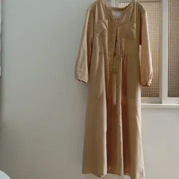 슬로브 이에나 더블 포켓 셔츠 원피스
