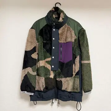 sacai x KAWS 퍼 블루종 사이즈 1