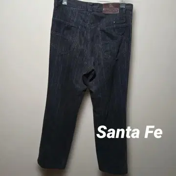 산타페 다크 그레이 스트라이프 데님 팬츠