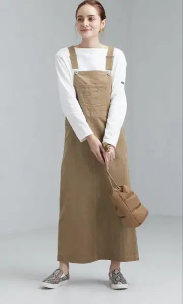 그린 레이블 릴랙싱 SC 코듀로이 오버롤 스커트