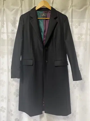 Paul Smith 네이비 롱 코트 체스터 코트 40