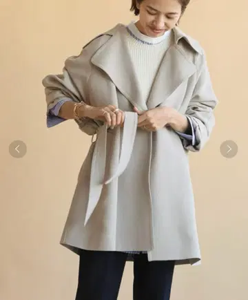 IENA 이에나 아세테이트 코튼 숏코트 자켓 트렌치코트 가을