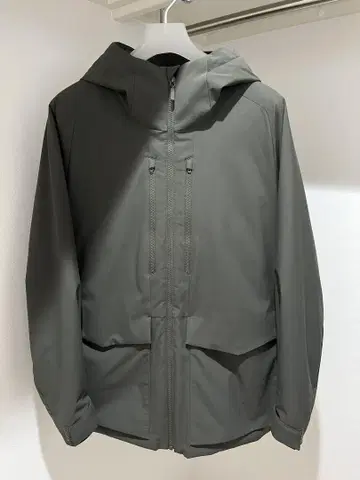 UNIQLO 하이브리드 다운 후드티 (3D 컷) XL 다크 그린