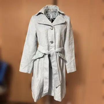 axes femme 라이트 블루 체스터 코트