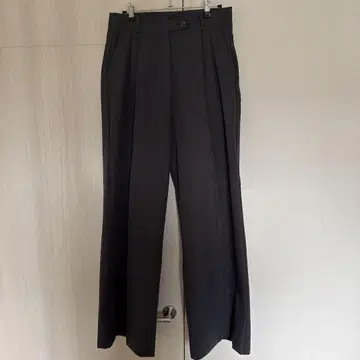 NUGU 턱 와이드 팬츠 그레이