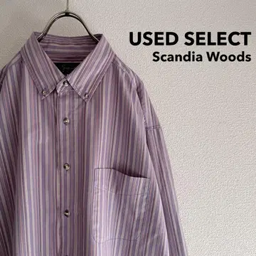 구제 의류 'Scandia Woods' Stripe BD Shirt