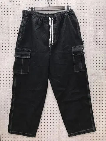 DC SHOES 스트릿 스케이트 구제 블랙 데님 이지 카고