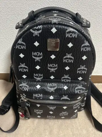 MCM 블랙 럭색/백팩