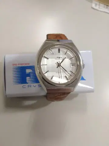 TECHNOS 자동 시계 실버/브라운