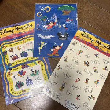디즈니 월드 Disney Memories 스티커 3시트 세트