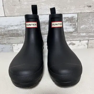 HUNTER 블랙 숏부츠 24cm