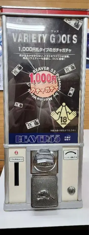 가챠가챠 본체 천엔 가챠 1000엔 비버